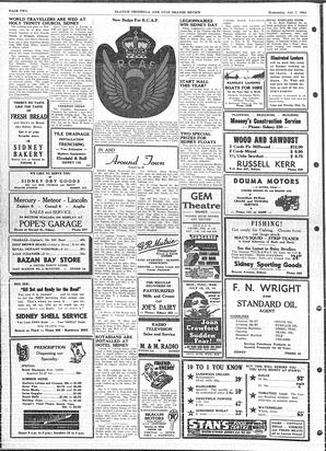 Saanich Peninsula And Gulf Islands Review Wed, July 7, 1954 (Page 2)
