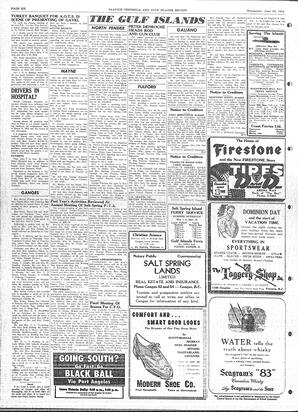 Saanich Peninsula And Gulf Islands Review Wed, June 30, 1954 (Page 6)