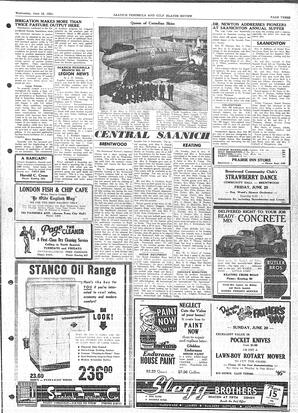 Saanich Peninsula And Gulf Islands Review Wed, June 16, 1954 (Page 3)