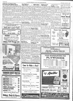 Saanich Peninsula And Gulf Islands Review Wed, April 21, 1954 (Page 10)