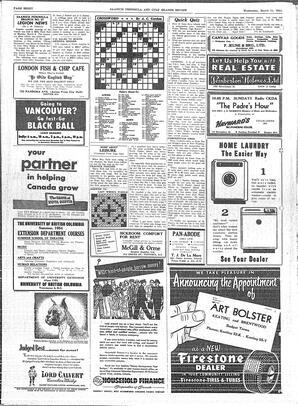 Saanich Peninsula And Gulf Islands Review Wed, March 31, 1954 (Page 8)