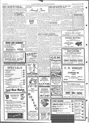 Saanich Peninsula And Gulf Islands Review Wed, March 31, 1954 (Page 2)