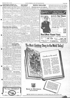 Saanich Peninsula And Gulf Islands Review Wed, March 17, 1954 (Page 9)