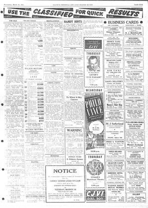 Saanich Peninsula And Gulf Islands Review Wed, March 10, 1954 (Page 5)