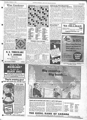 Saanich Peninsula And Gulf Islands Review Wed, February 3, 1954 (Page 7)