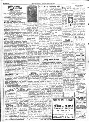 Saanich Peninsula And Gulf Islands Review Wed, November 18, 1953 (Page 4)