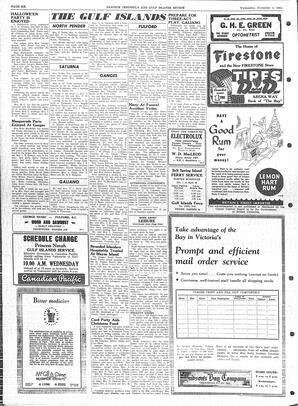 Saanich Peninsula And Gulf Islands Review Wed, November 4, 1953 (Page 6)