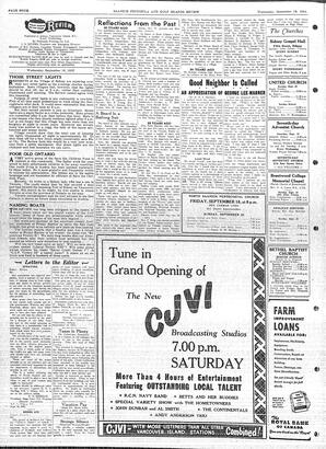 Saanich Peninsula And Gulf Islands Review Wed, September 16, 1953 (Page 4)