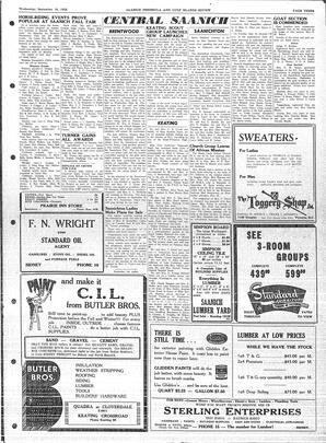 Saanich Peninsula And Gulf Islands Review Wed, September 16, 1953 (Page 3)
