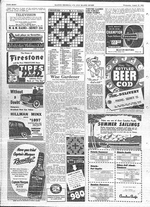 Saanich Peninsula And Gulf Islands Review Wed, August 12, 1953 (Page 8)