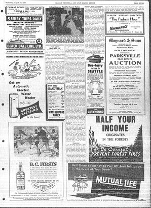 Saanich Peninsula And Gulf Islands Review Wed, August 12, 1953 (Page 7)