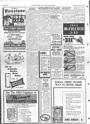 Saanich Peninsula And Gulf Islands Review Wed, August 5, 1953 (Page 10)