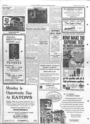 Saanich Peninsula And Gulf Islands Review Wed, July 29, 1953 (Page 10)