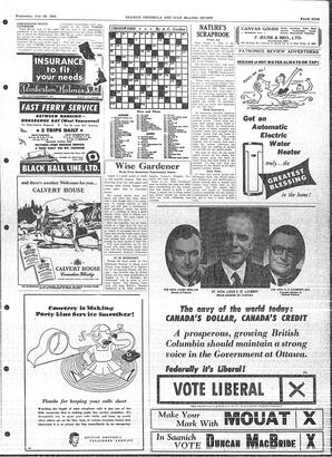 Saanich Peninsula And Gulf Islands Review Wed, July 29, 1953 (Page 9)