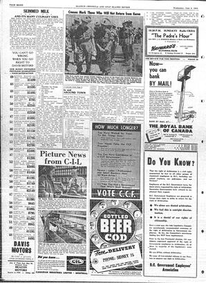 Saanich Peninsula And Gulf Islands Review Wed, June 3, 1953 (Page 8)
