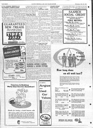Saanich Peninsula And Gulf Islands Review Wed, May 20, 1953 (Page 8)