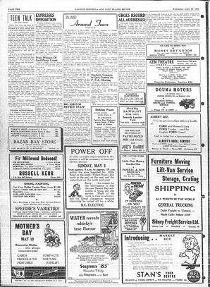 Saanich Peninsula And Gulf Islands Review Wed, April 29, 1953 (Page 2)