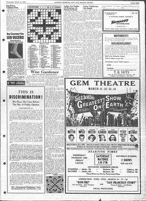 Saanich Peninsula And Gulf Islands Review Wed, March 11, 1953 (Page 9)