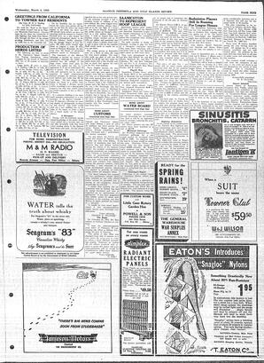 Saanich Peninsula And Gulf Islands Review Wed, March 4, 1953 (Page 9)
