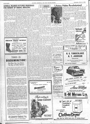 Saanich Peninsula And Gulf Islands Review Wed, March 4, 1953 (Page 8)