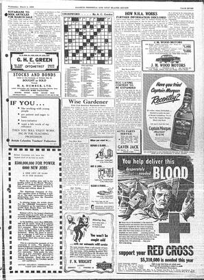 Saanich Peninsula And Gulf Islands Review Wed, March 4, 1953 (Page 7)