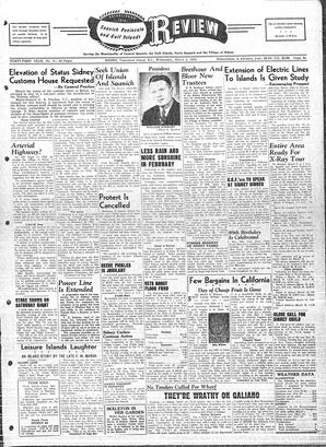 Saanich Peninsula And Gulf Islands Review Wed, March 4, 1953 (Page 1)