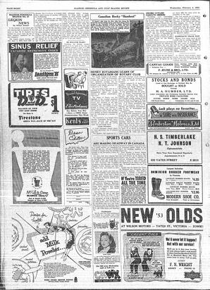 Saanich Peninsula And Gulf Islands Review Wed, February 4, 1953 (Page 8)