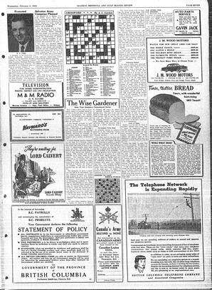Saanich Peninsula And Gulf Islands Review Wed, February 4, 1953 (Page 7)