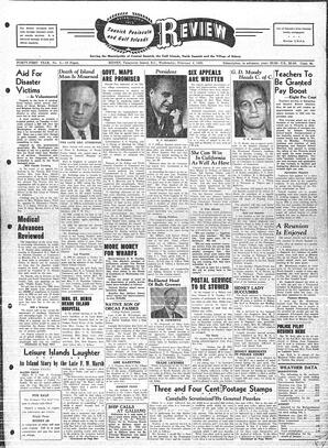 Saanich Peninsula And Gulf Islands Review Wed, February 4, 1953 (Page 1)