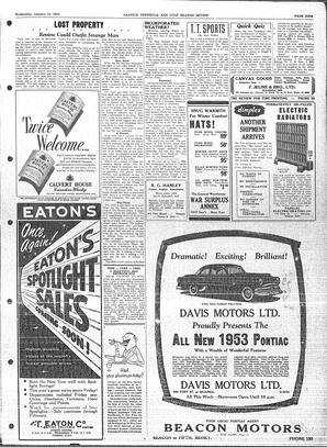 Saanich Peninsula And Gulf Islands Review Wed, January 14, 1953 (Page 9)