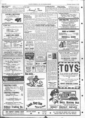 Saanich Peninsula And Gulf Islands Review Wed, December 17, 1952 (Page 2)