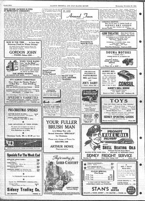 Saanich Peninsula And Gulf Islands Review Wed, November 26, 1952 (Page 2)