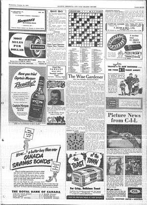 Saanich Peninsula And Gulf Islands Review Wed, October 15, 1952 (Page 7)