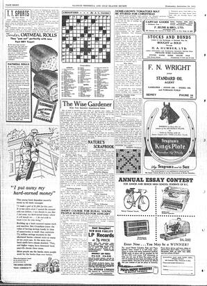 Saanich Peninsula And Gulf Islands Review Wed, September 24, 1952 (Page 8)