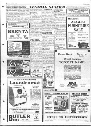Saanich Peninsula And Gulf Islands Review Wed, July 30, 1952 (Page 3)
