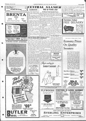Saanich Peninsula And Gulf Islands Review Wed, July 23, 1952 (Page 3)