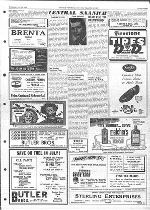 Saanich Peninsula And Gulf Islands Review Wed, July 16, 1952 (Page 3)