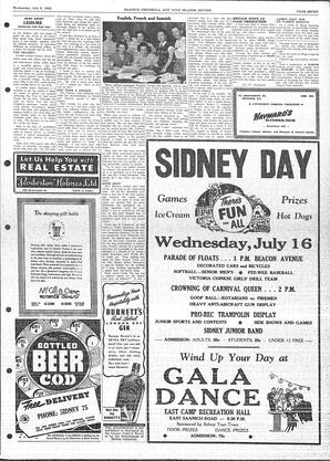 Saanich Peninsula And Gulf Islands Review Wed, July 9, 1952 (Page 7)