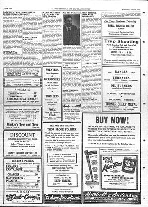 Saanich Peninsula And Gulf Islands Review Wed, June 25, 1952 (Page 10)