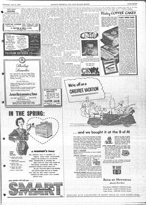 Saanich Peninsula And Gulf Islands Review Wed, June 11, 1952 (Page 7)