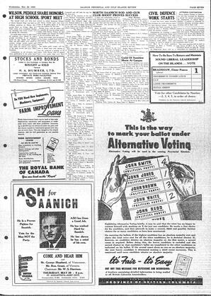 Saanich Peninsula And Gulf Islands Review Wed, May 28, 1952 (Page 7)