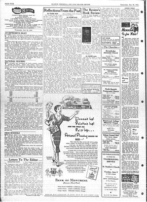 Saanich Peninsula And Gulf Islands Review Wed, May 28, 1952 (Page 4)