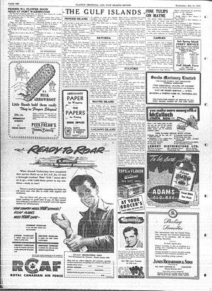 Saanich Peninsula And Gulf Islands Review Wed, May 14, 1952 (Page 10)