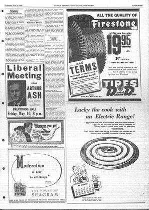 Saanich Peninsula And Gulf Islands Review Wed, May 14, 1952 (Page 7)