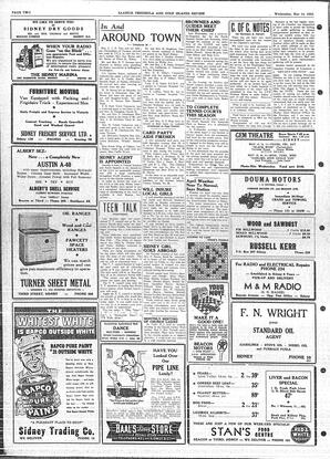 Saanich Peninsula And Gulf Islands Review Wed, May 14, 1952 (Page 2)