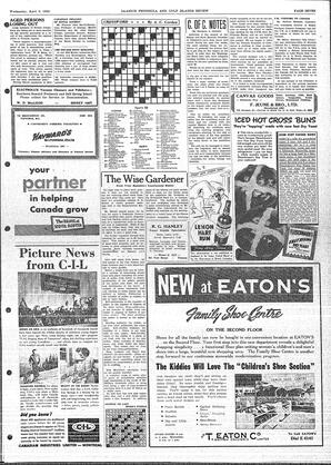 Saanich Peninsula And Gulf Islands Review Wed, April 9, 1952 (Page 7)