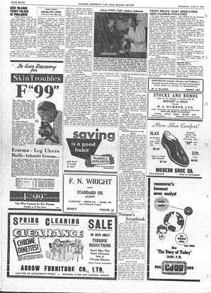 Saanich Peninsula And Gulf Islands Review Wed, April 2, 1952 (Page 8)