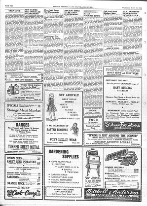 Saanich Peninsula And Gulf Islands Review Wed, March 19, 1952 (Page 10)