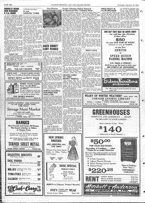 Saanich Peninsula And Gulf Islands Review Wed, February 20, 1952 (Page 10)
