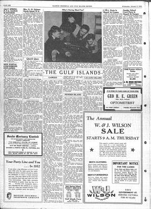 Saanich Peninsula And Gulf Islands Review Wed, January 2, 1952 (Page 6)